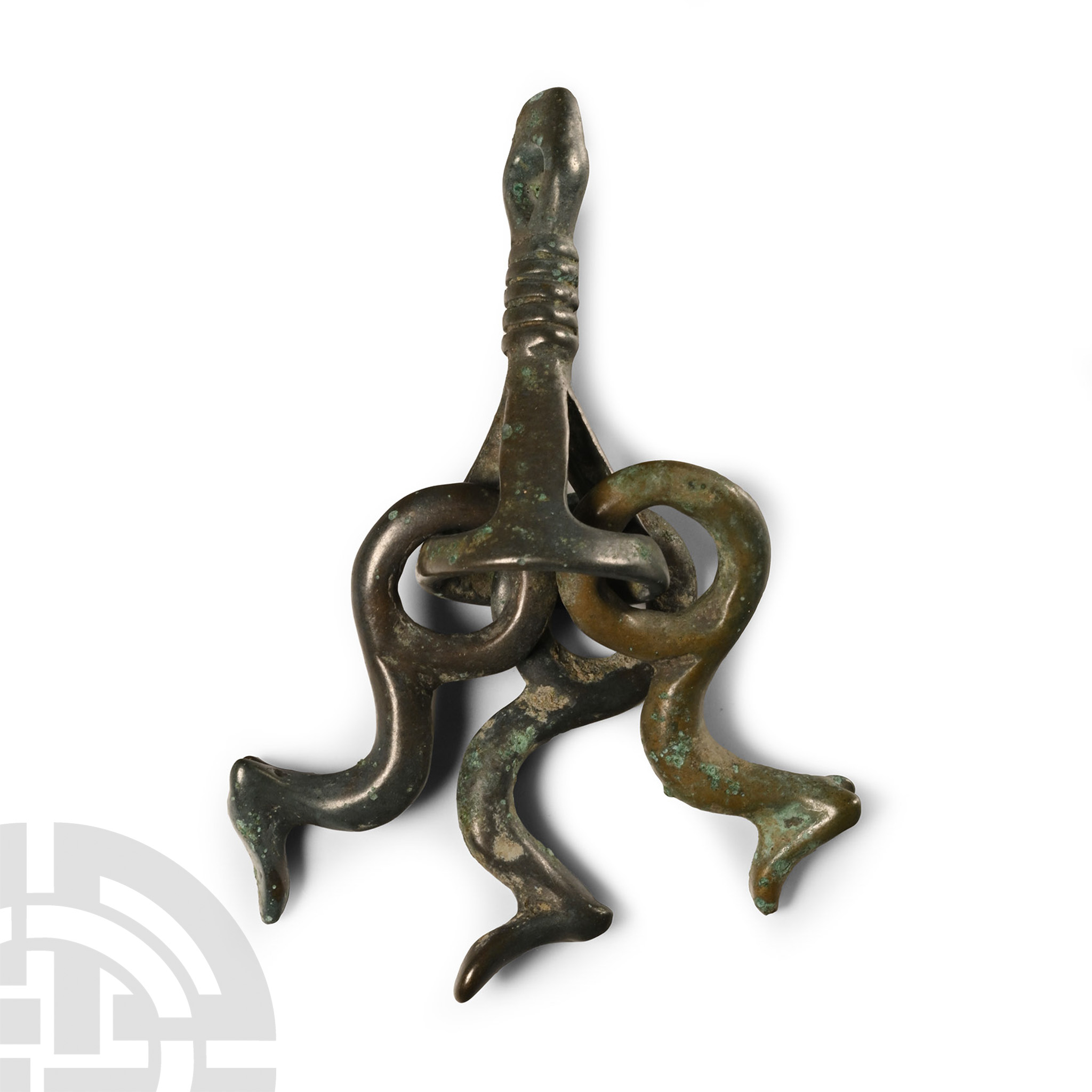 Bronze Age Pendant with Three Animal Drops