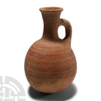 Cypriot Painted Terracotta Jug