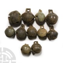 Post Medieval Bronze Crotal Bell Group