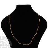 West African Terracotta Bead Necklace String