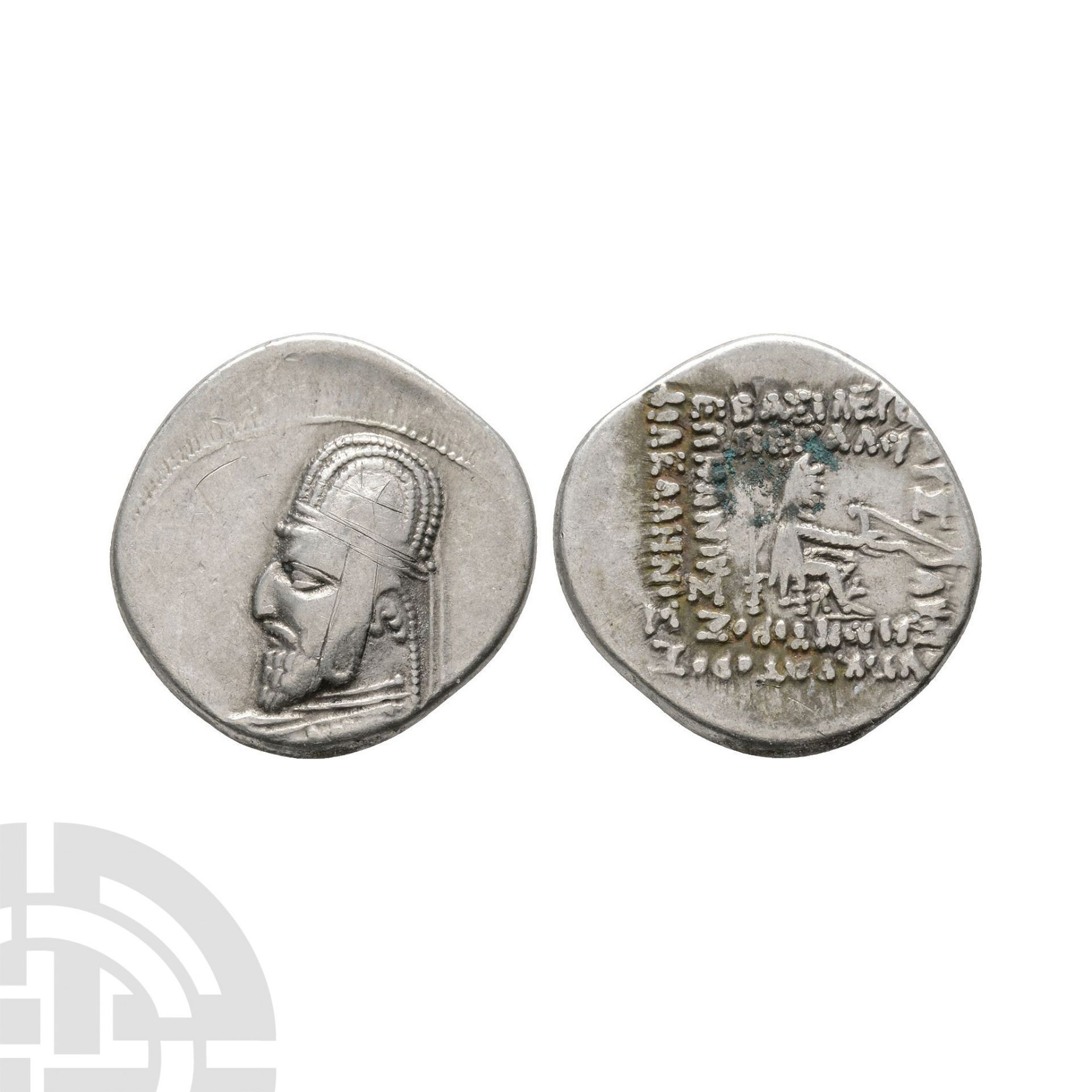 Ancient Greek Coins - Parthian Dynasty - Orodes I - AR Drachm
