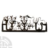 Wrought Iron Panel from a Ceremonial Wedding Cart