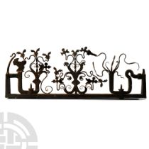 Wrought Iron Panel from a Ceremonial Wedding Cart