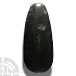 Stone Age Papuan Polished Black Stone Axehead