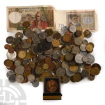 World Coins - Mixed World Coin, Token, and Banknote Group