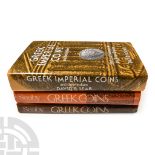 Numismatic Books - Greek Coins and Their Values Volumes 1 & 2, and Greek Imperial Coins