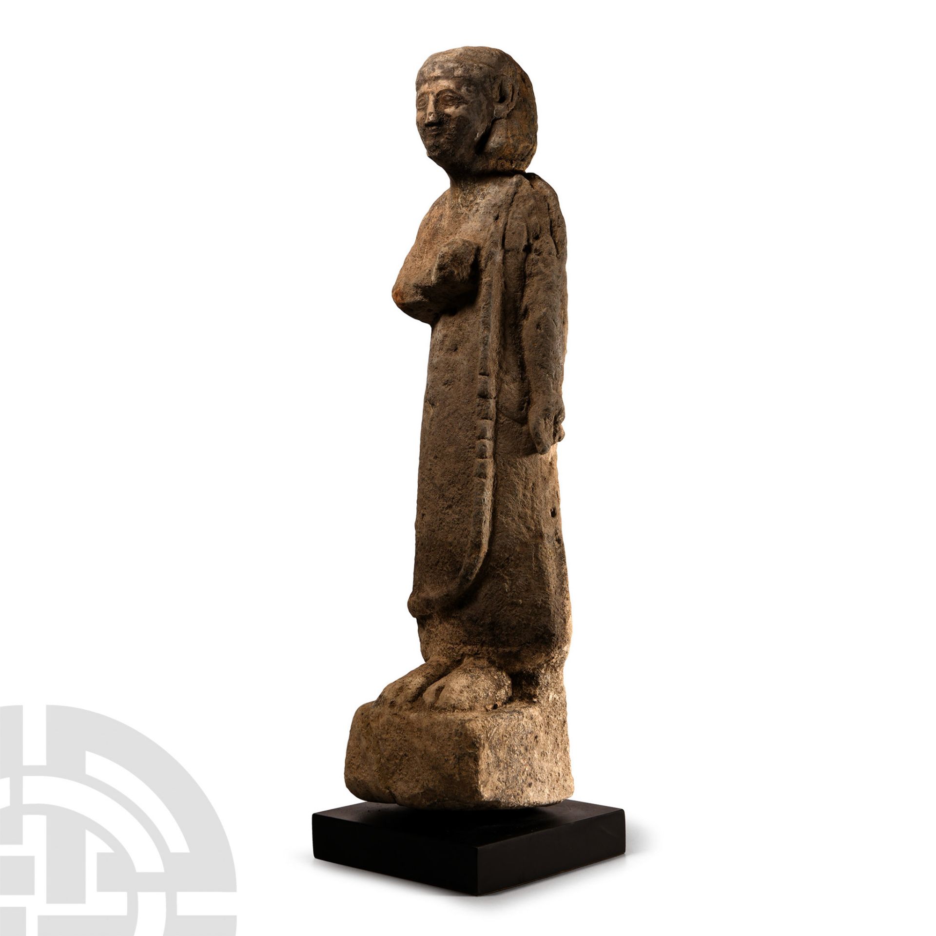 Cypriot Archaic Stone Statue of a Votary - Image 3 of 4