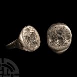 Roman Silver Ring with Insignia