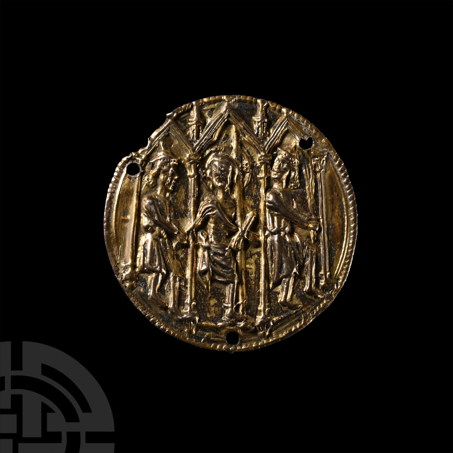Medieval Silver Medallion with Scenes of the Flagellation - Bild 2 aus 2