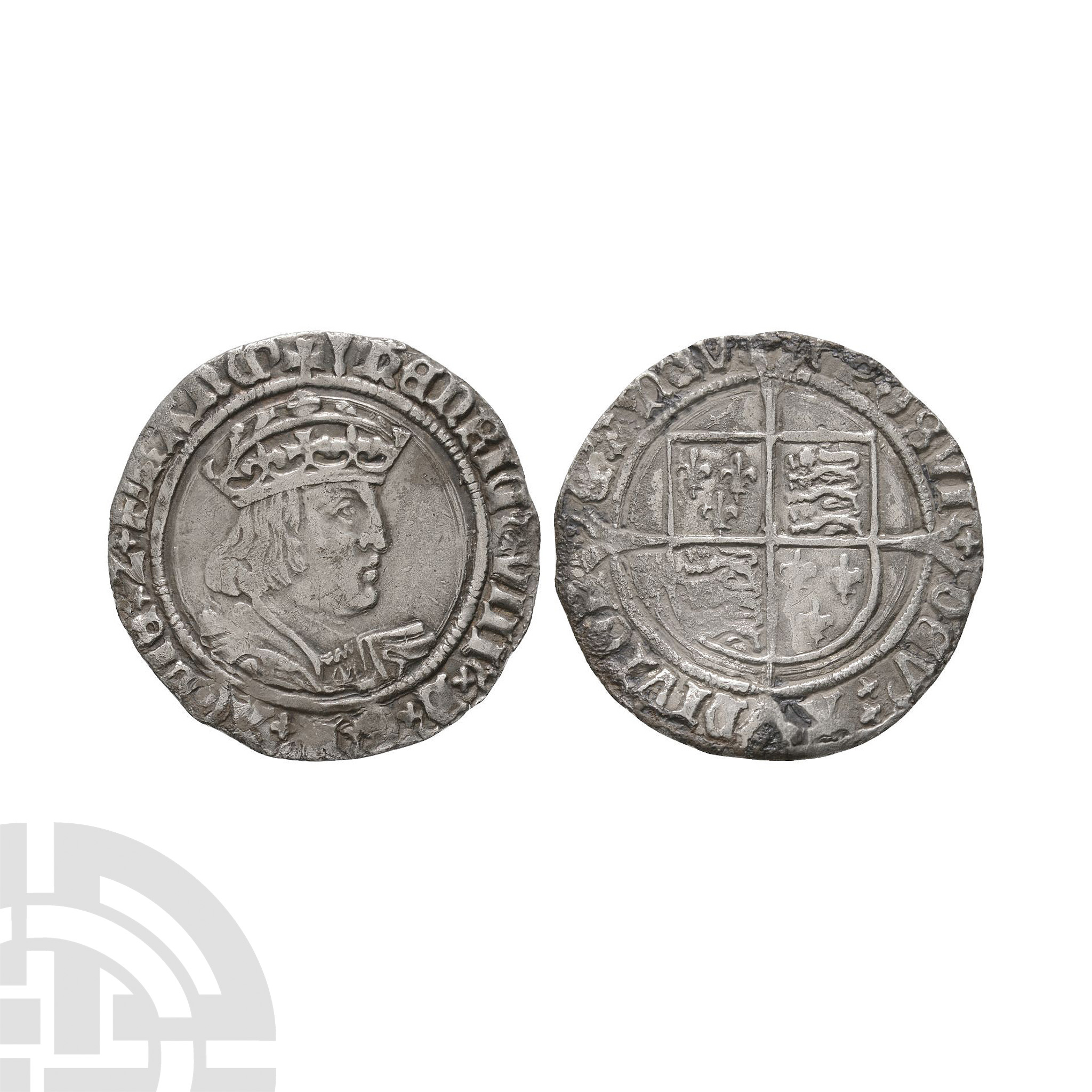 Tudor to Stuart Coins - Henry VIII - Laker Bust D - AR Groat