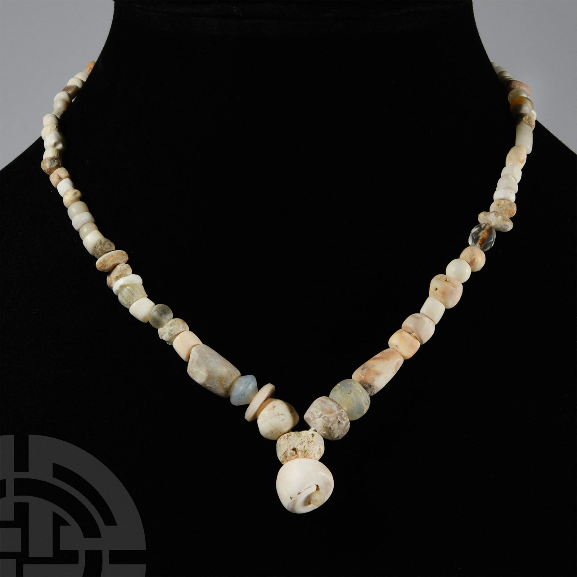 Western Asiatic Mixed Stone and Shell Bead Necklace