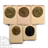 Ancient Roman Imperial Coins - British Mixed AE Coin Group [5]