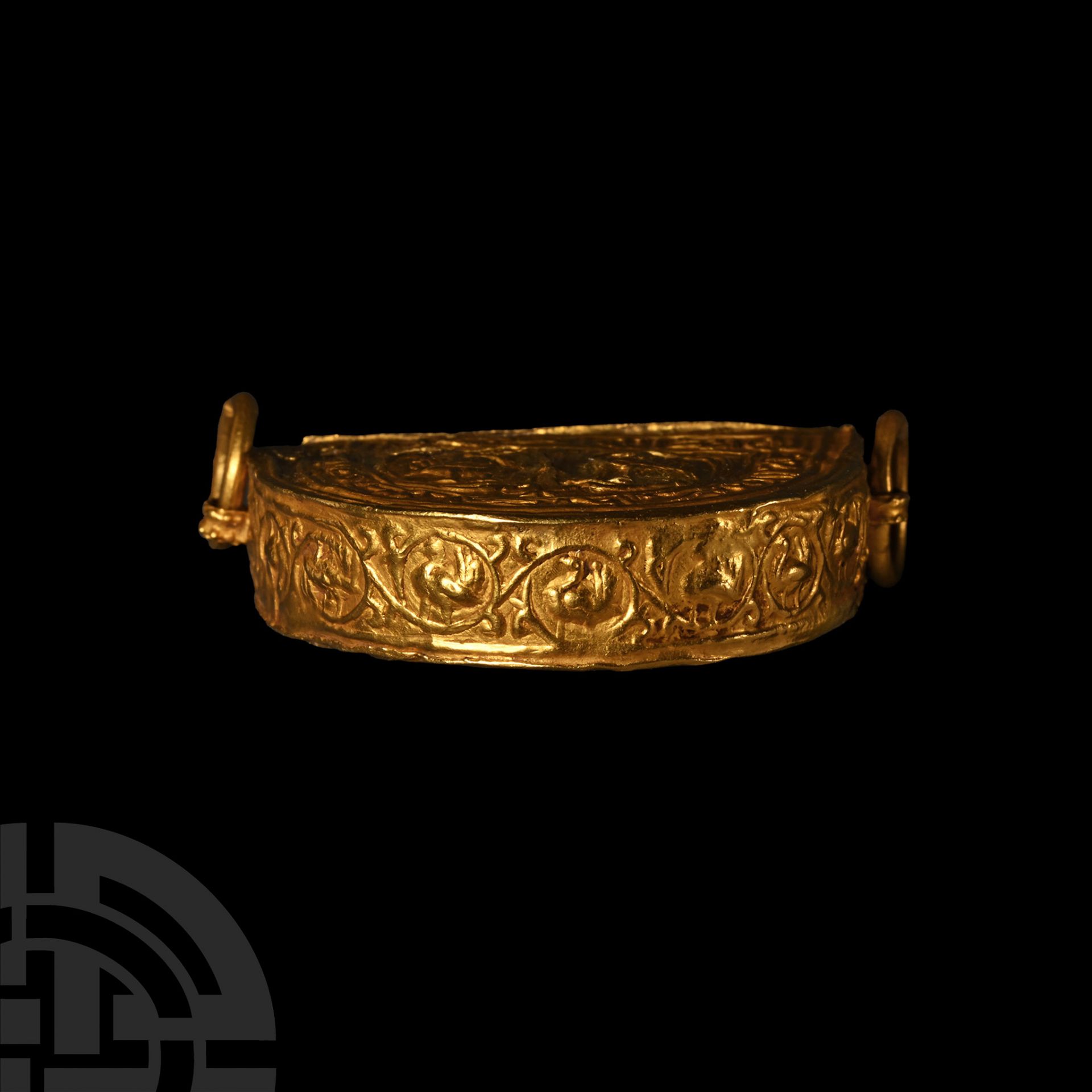 Seljuk Gold Pendant with Two Birds - Bild 3 aus 3