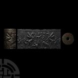 Large Neo-Assyrian Stone Cylinder Seal