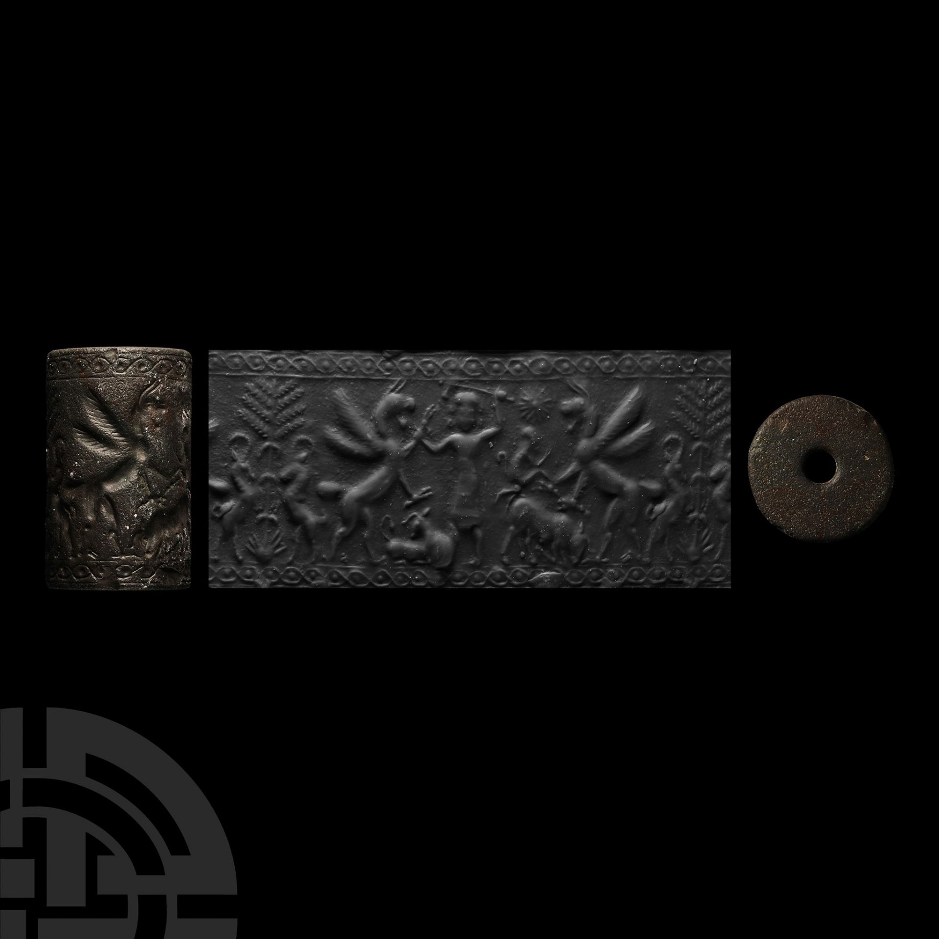 Large Neo-Assyrian Stone Cylinder Seal