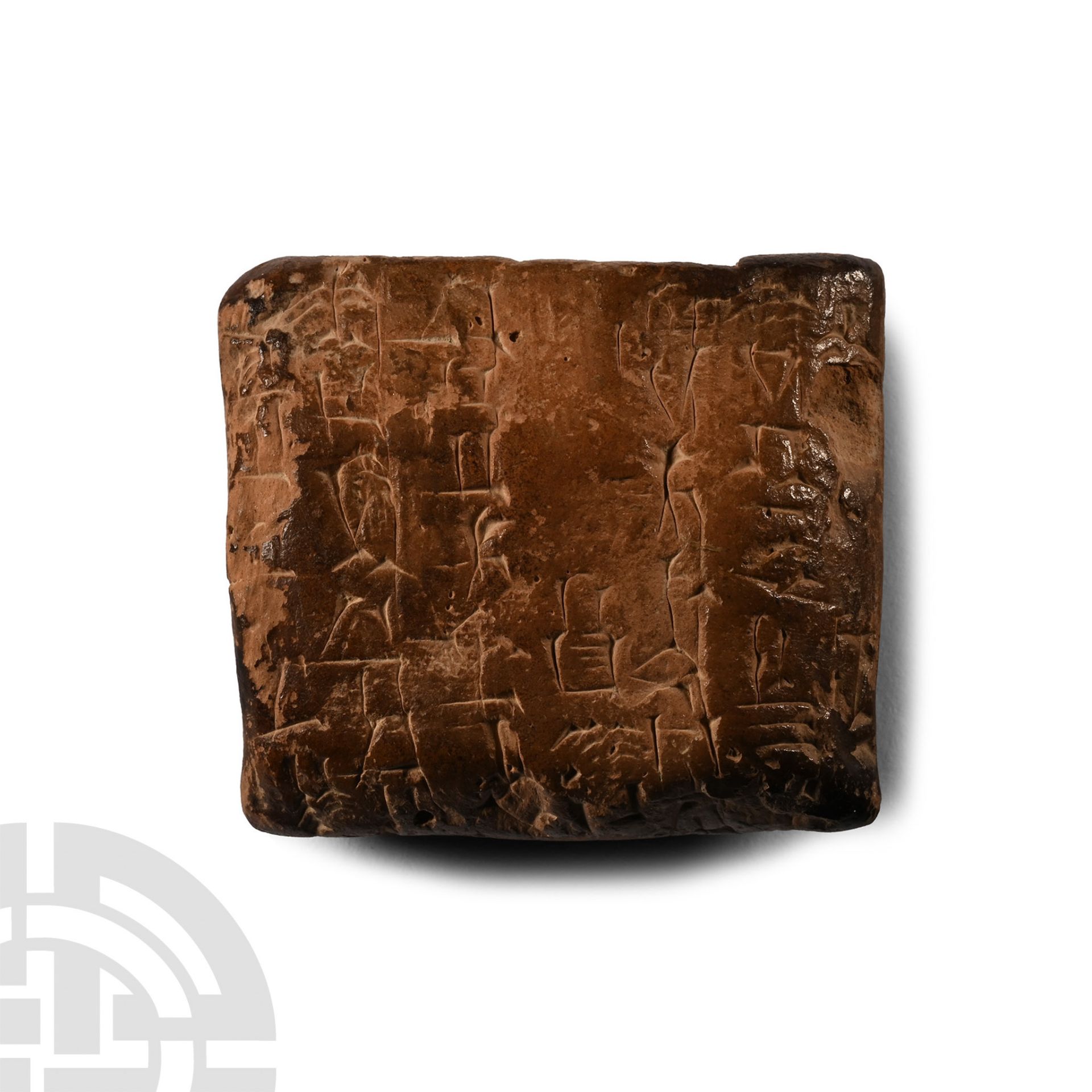 Proto-Sumerian Terracotta Pictographic Tablet - Bild 2 aus 2