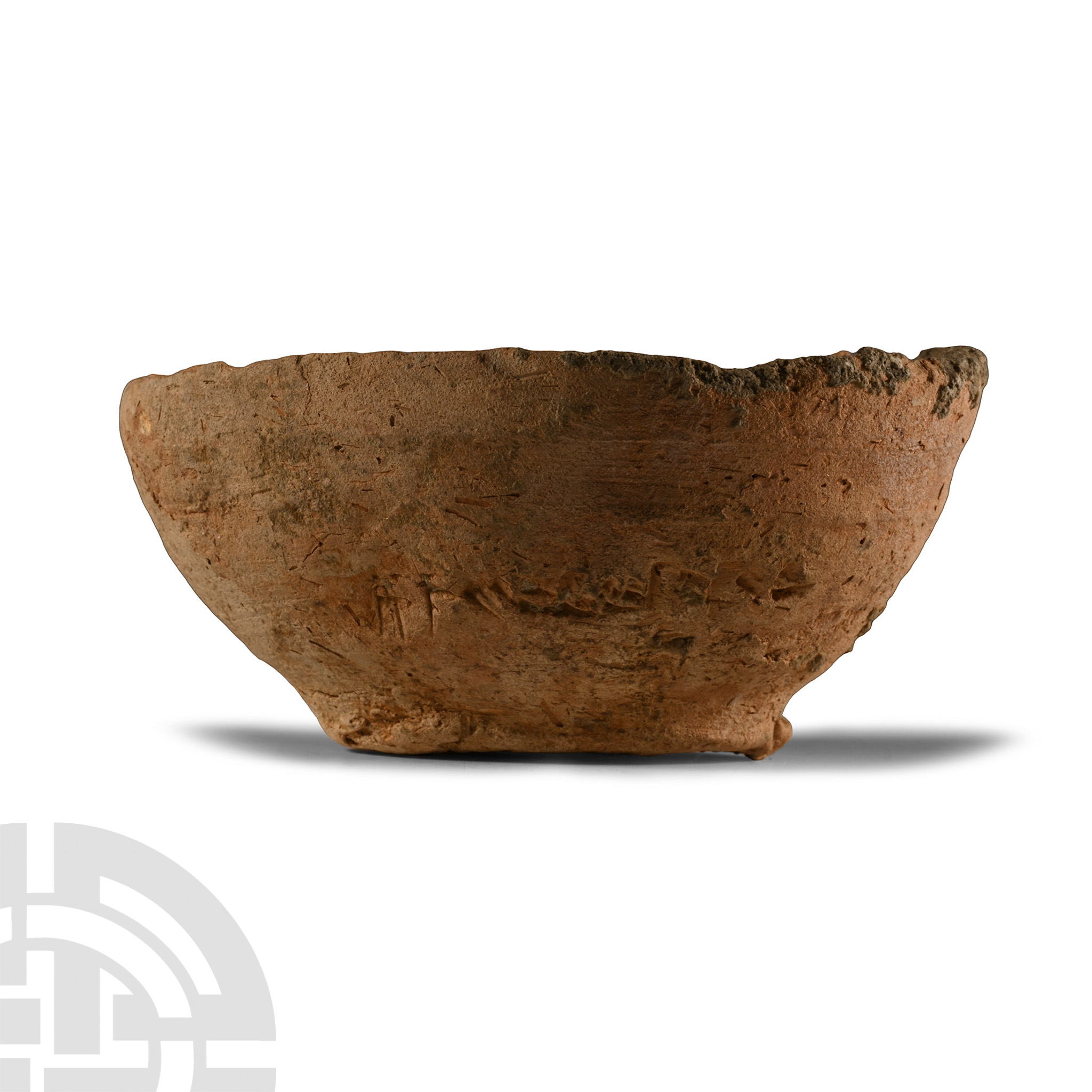 Western Asiatic Terracotta Cup with Cuneiform Inscription