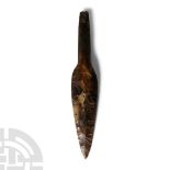 Stone Age Danish Knapped Flint Dagger