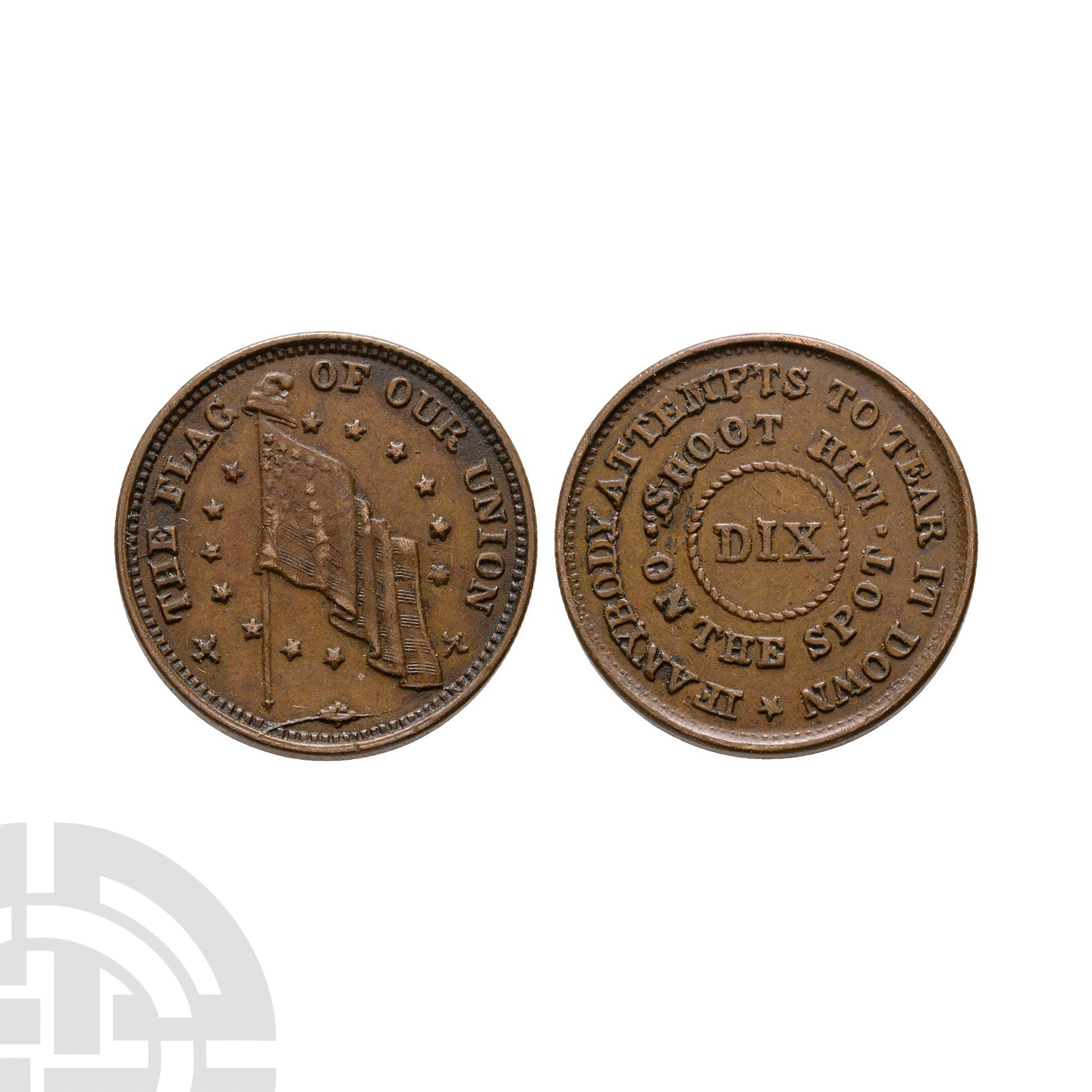 World Coins - United States - Civil War - AE One Cent Token