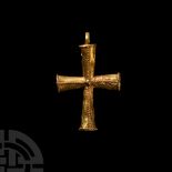 Byzantine Gold Cross Pendant