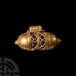 Byzantine Gold Fretwork Pendant