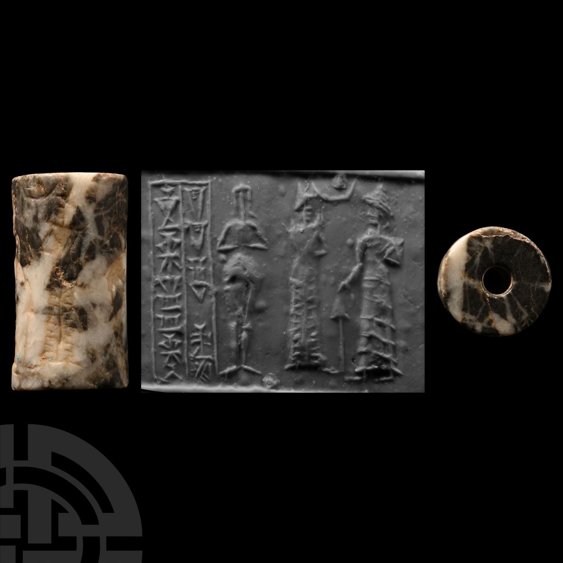 Old Babylonian Cylinder Seal of Ili-iddinam, Servant of the Goddess Nin-si'anna