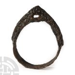 Viking Age Iron Stirrup with Silver Inlay