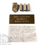 Anglo-Zulu War Battle of Khambula Artefact Collection