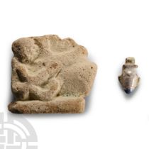 Egyptian Faience Phallic Figural Amulet