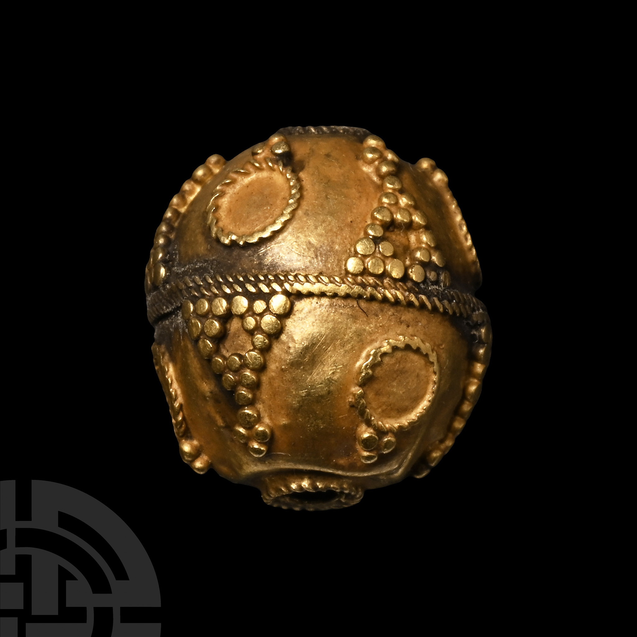 Byzantine Gold Bead with Granular Decoration
