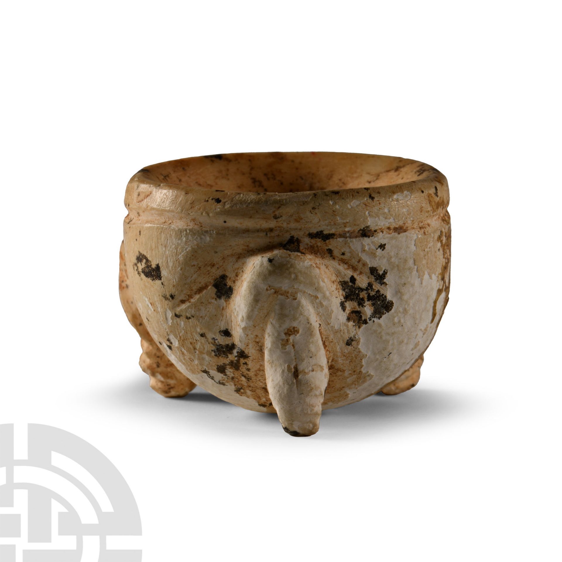 Western Asiatic Alabaster Cosmetic Dish - Image 2 of 3