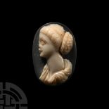 Roman Carved Cameo of a Female