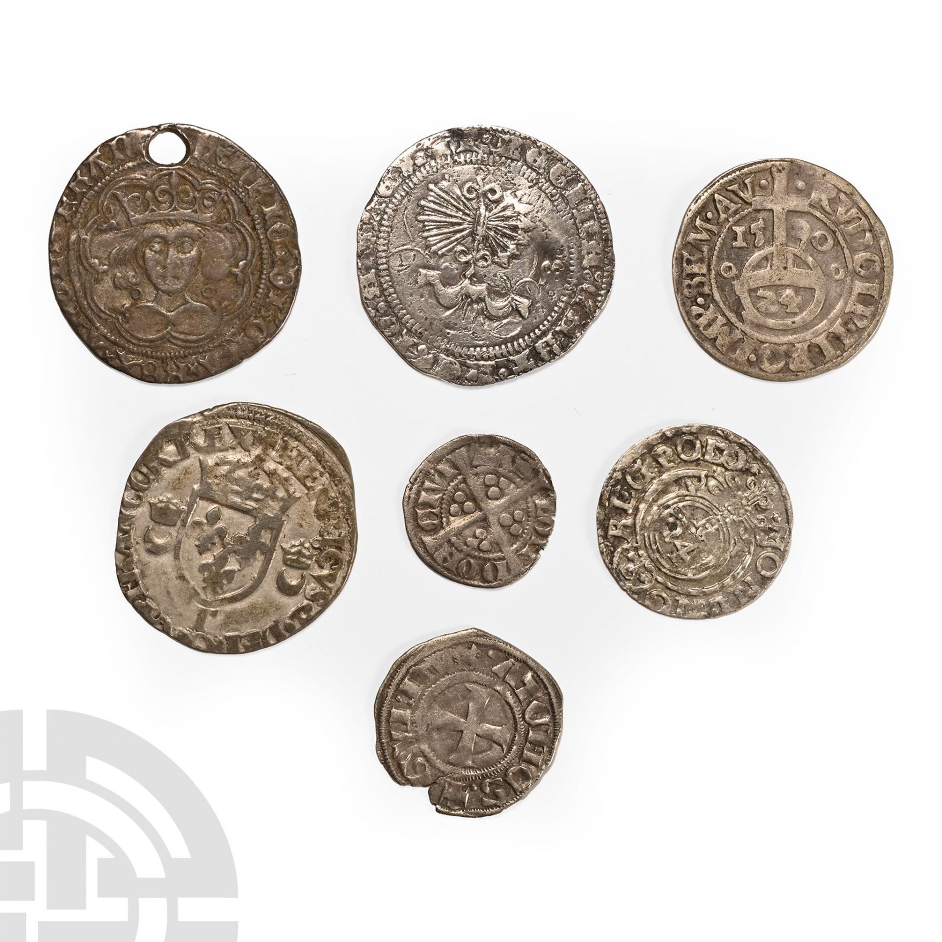 English Medieval Coins and European AR Hammered Coin Group [7]