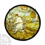Renaissance Stained Glass Panel of The Month of March