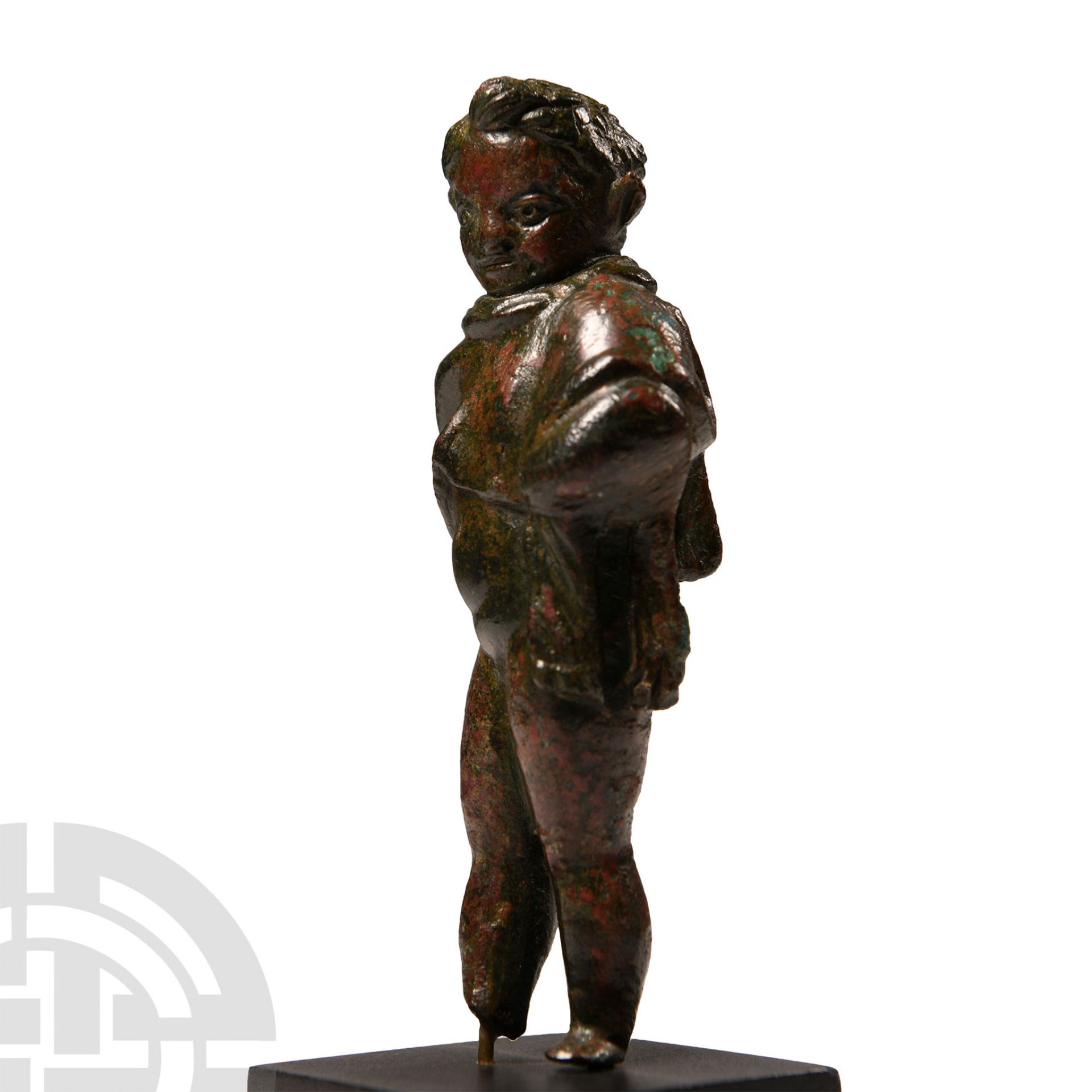 Roman Bronze Figure of a Young Satyr of Dionysian Cortege - Image 2 of 4