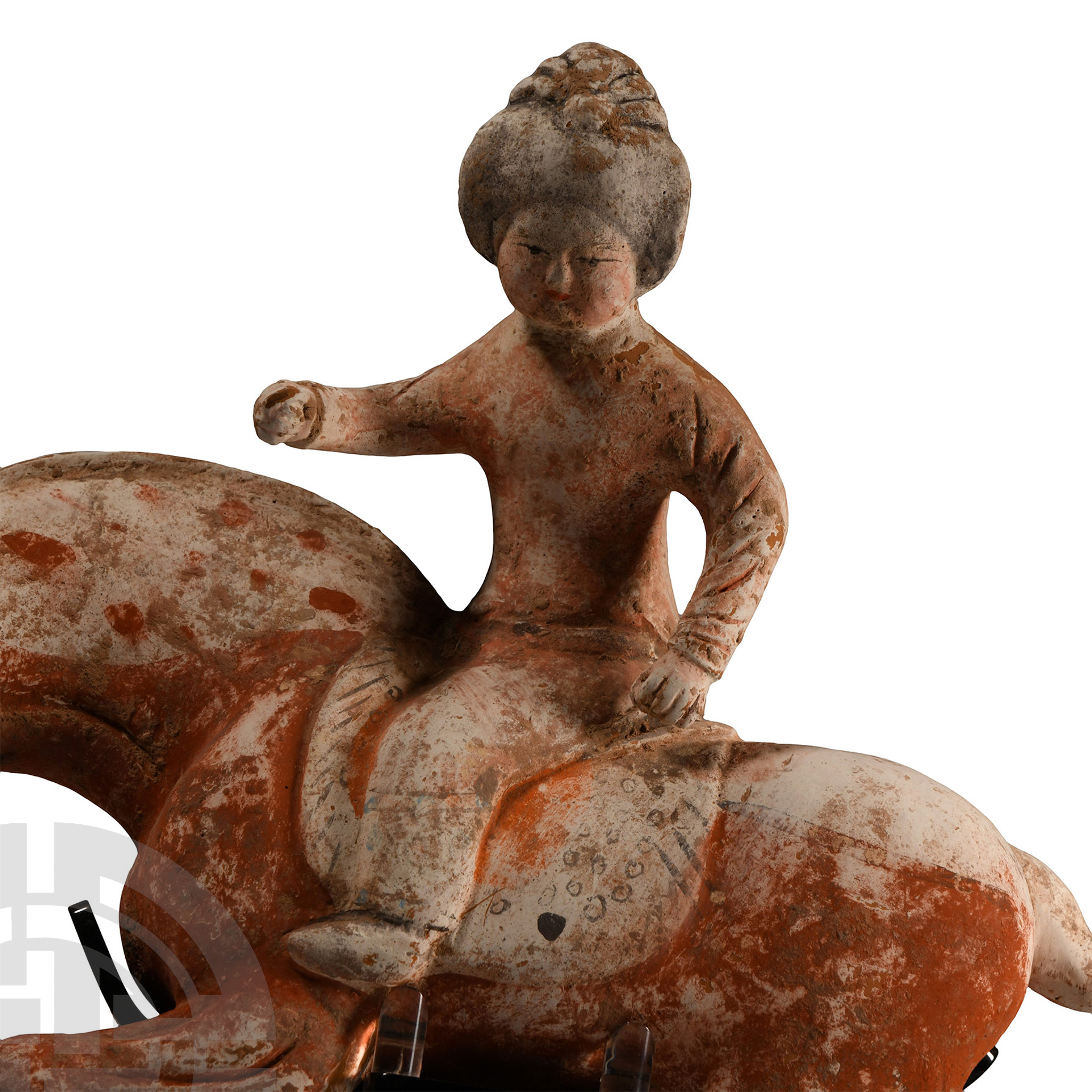 Chinese Tang Terracotta Polo Player - Image 4 of 5