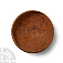 Nabataean Decorated Red Pottery Dish