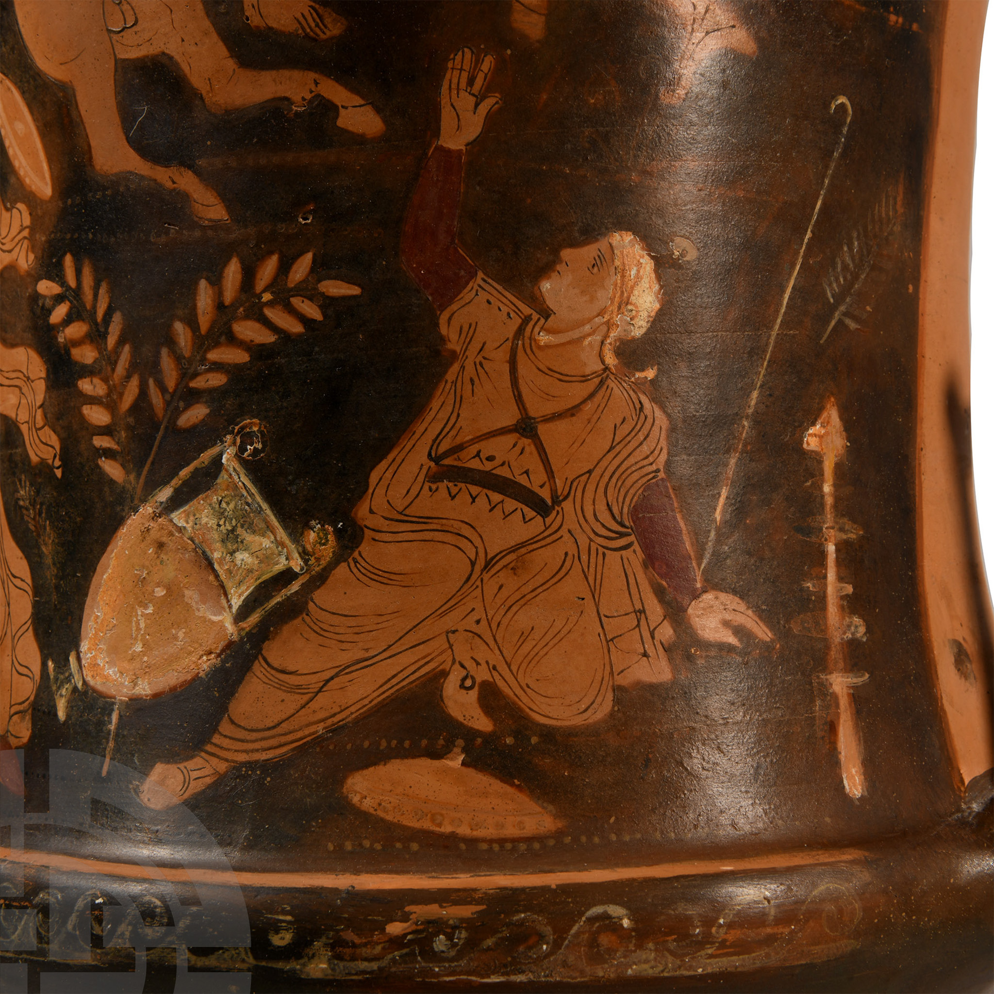 Monumental Greek Apulian Red-Figure Calyx-Krater - Image 3 of 5