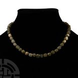 Facetted Hardstone Bead Necklace