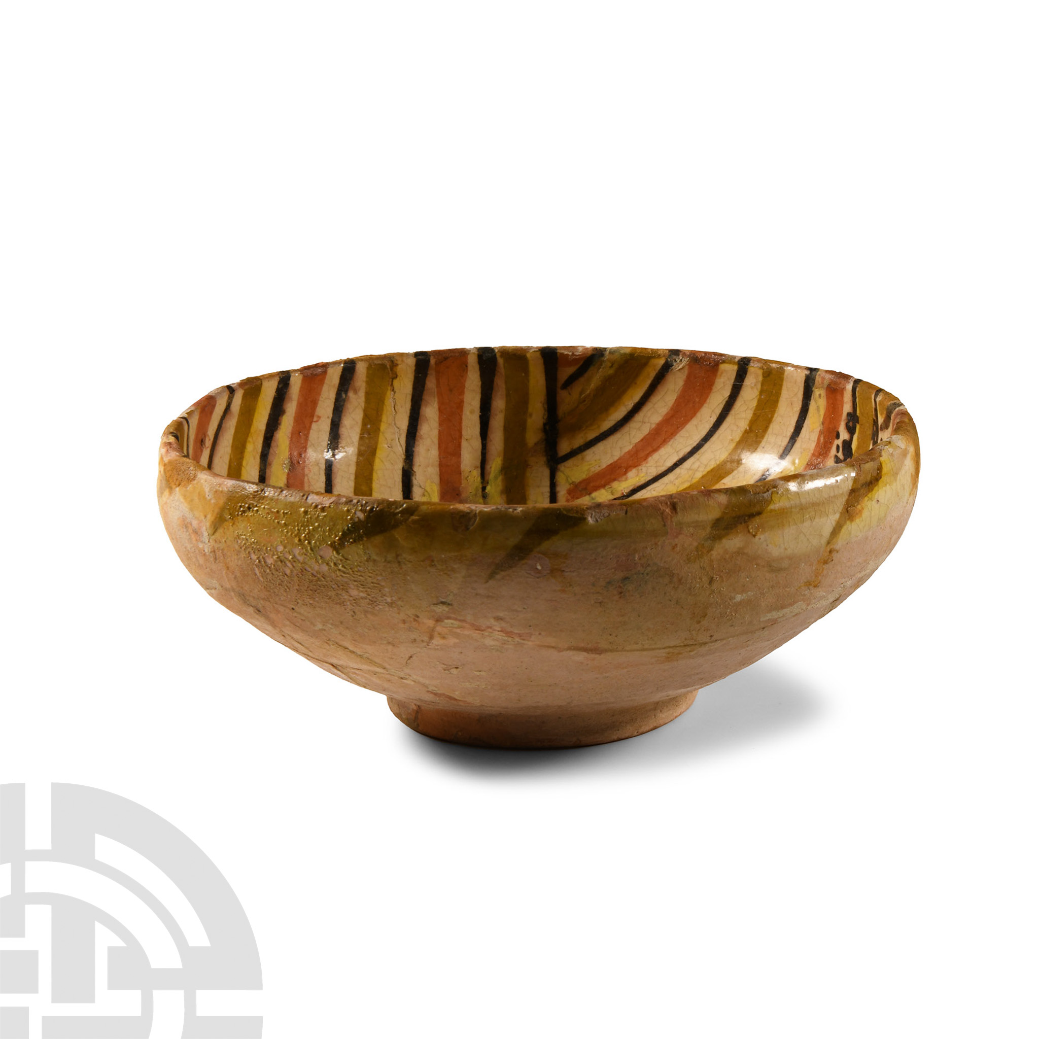 Central Asian Pottery Bowl with Kufic Inscription - Image 2 of 2