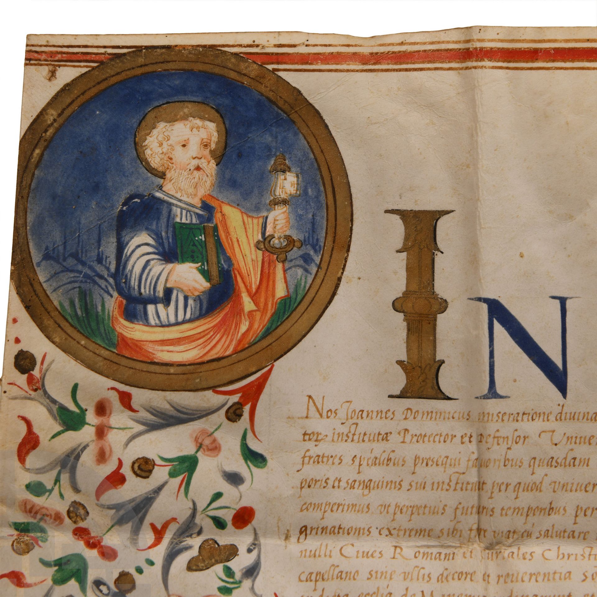 Post Medieval Vellum Document of Pope Paul III - Bild 3 aus 6