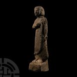 Cypriot Archaic Stone Statue of a Votary