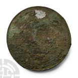 Roman Bronze Mirror with Concentric Detail