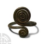 Massive Bronze Age Bracelet with Coiled Terminals