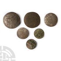 Post Medieval Bronze Button Group