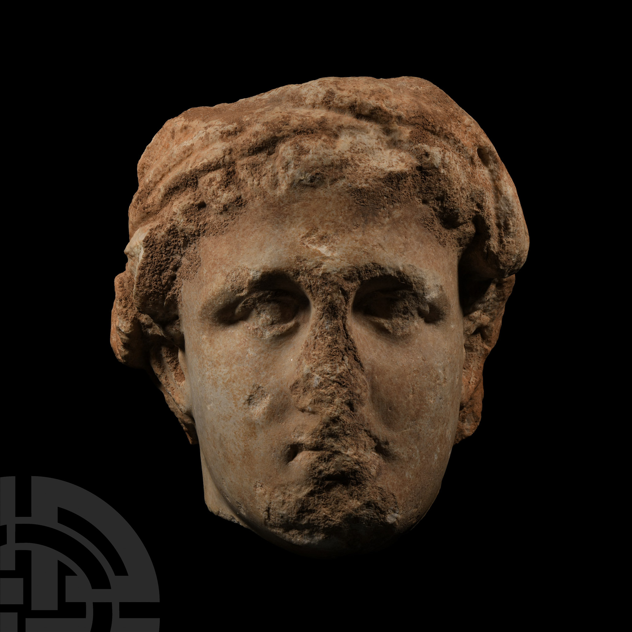 Greek Marble Head of a Ruler - Image 3 of 3