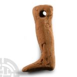 Etruscan Terracotta Votive Leg