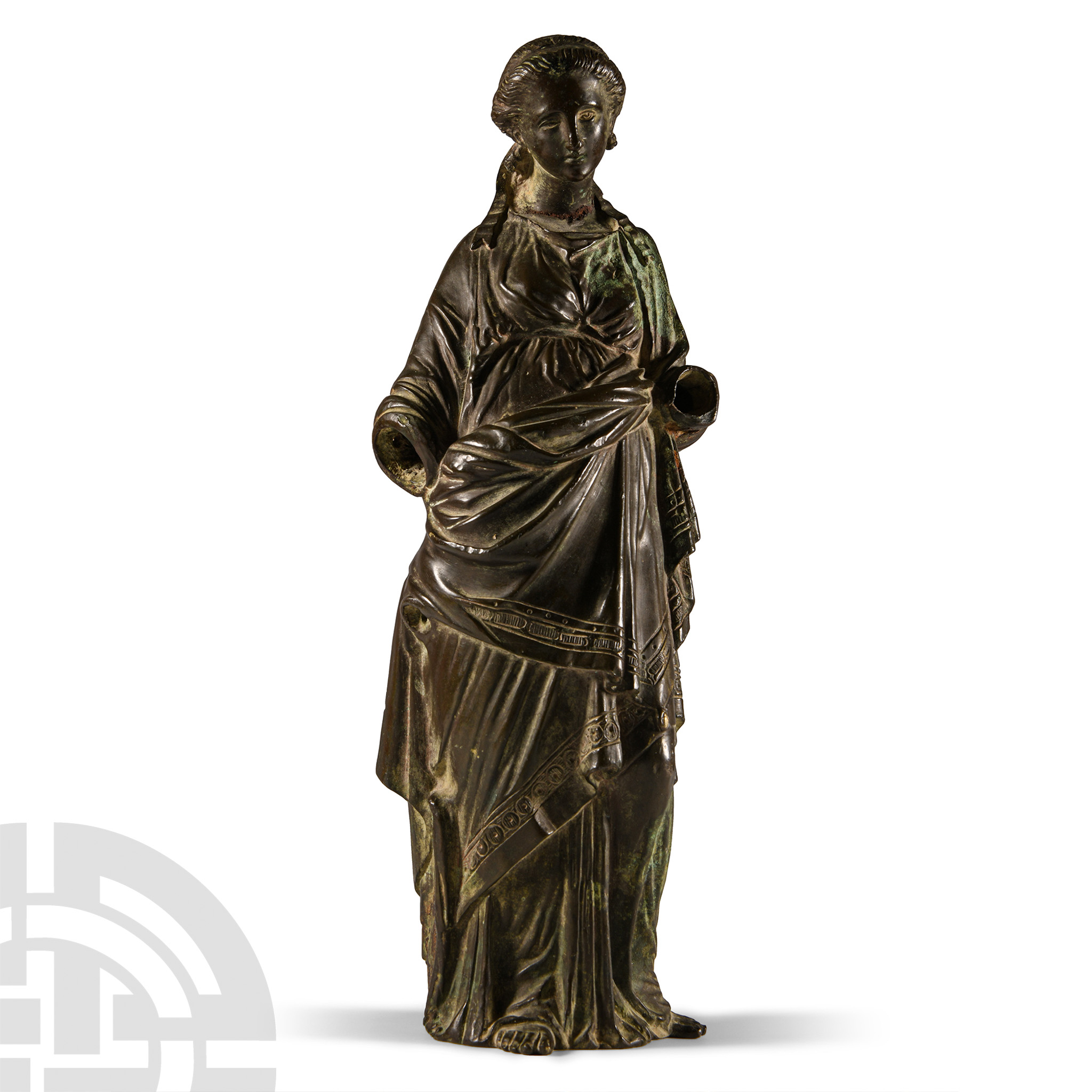 Post Medieval Bronze Statue of Sappho - Image 3 of 3