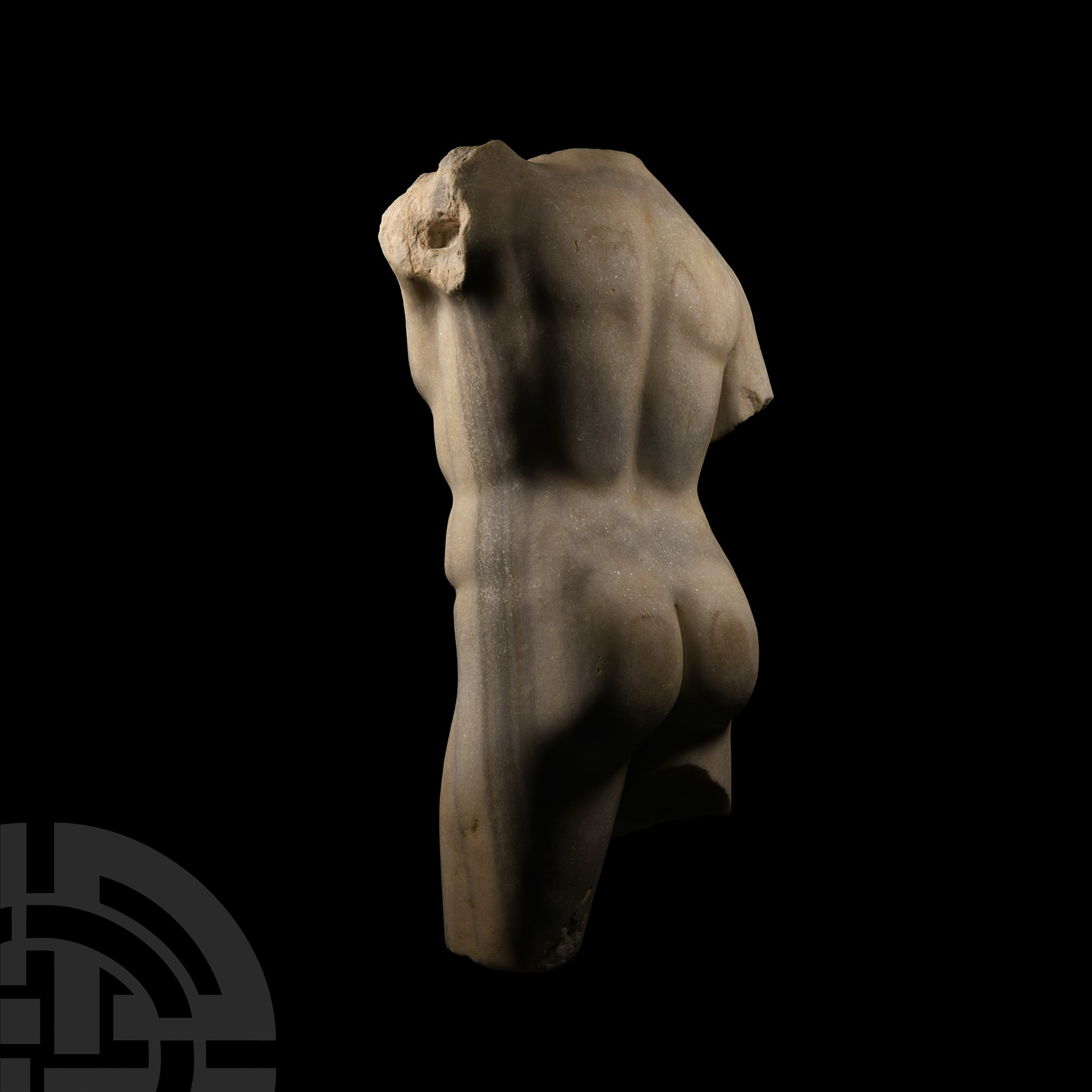 Roman Veined Marble Torso of an Athlete - Image 2 of 3