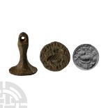 Medieval 'East Anglia' Bronze Seal Matrix with Grotesque